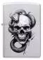 Vorschaubild: Zippo Skull and Snake Chrom satiniert Feuerzeug vorne