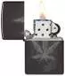 Vorschaubild: Zippo Smokey Leaf schwarz glanz offen