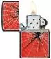 Vorschaubild: Zippo Spider Web Red schwarz Spinne Emblem rot offen