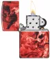 Vorschaubild: Zippo Spooky Skulls Totenköpfe rundherum bedruckt Feuerzeug offen
