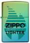 Vorschaubild: Zippo Windproof Lighter Teal poliert mit Logo Feuerzeug Front