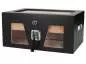 Vorschaubild: Angelo Humidor 3 Sichtfenster 2 schwarz fast vorne
