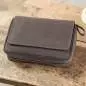 Vorschaubild: Angelo Pfeifentasche echtes Leder braun für 4 Pfeifen