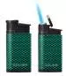 Mobile Preview: Colibri Evo Carbon Design grün Feuerzeug