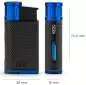 Vorschaubild: Colibri Evo schwarz blau Feuerzeug Abmessungen
