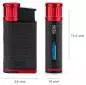 Vorschaubild: Colibri Evo schwarz-rot Feuerzeug Abmessungen