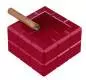 Vorschaubild: Colibri Heritage Cube rot Zigarrenascher mit 4 Ablagen