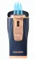 Vorschaubild: Colibri Monaco II Marine-Blau Rosegold geöffnet mit 3 Flammen