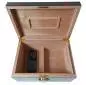 Vorschaubild: Humidor Carbondesign grün/orange 563113 offen ohne Tablar