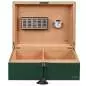Vorschaubild: Humidor Caseti Paris grün vorne offen