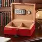 Vorschaubild: Humidor Caseti Paris rot in einer Bibliothek