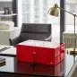 Vorschaubild: Humidor Caseti Paris rot auf einem Schreibtisch