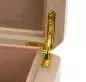 Vorschaubild: Humidor weiss Pianolack mit Leder braun Deteil Schanier