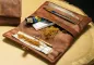 Bild Vorschau: Kavatza Havana Deluxe P 17RO Leder dunkelbraun Joint Tabaktasche Drehertasche Vorschaubild: Kavatza Havana Deluxe P 17RO Leder dunkelbraun Joint Tabaktasche Drehertasche