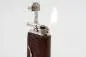 Vorschaubild: Mastro de Paja Maestro Pipa Sandblast Brown - Seitenansicht mit Flamme