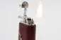 Vorschaubild: Mastro de Paja Maestro Pipa Smooth Burgundy - Seitenansicht mit Flamme