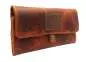 Vorschaubild: Kavatza Tabba Deluxe P 03RO Leder braun Joint Tabaktasche Drehertasche Tabakbeutel