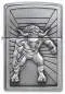 Vorschaubild: Zippo 2008234 Minotaur Brushed Chrome mit Minotaur-Emblem Frontansicht