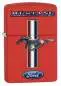 Vorschaubild: Zippo 60003580 Ford Mustang Red Matte mit Mustang-Pony, MUSTANG Schriftzug und Ford Logo