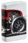 Vorschaubild: Zippo 60006754 Hot Rod White Matte mit rotem US-Car und offenem Motor Rückseite