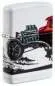 Vorschaubild: Zippo 60006754 Hot Rod White Matte mit rotem US-Car und offenem Motor im 540° Color Design