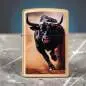 Vorschaubild: Zippo 60007820 Bull Stierlauf Brushed Brass Color Image Szene