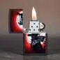 Vorschaubild: Zippo 60007821 Warrior 2 Black Matte mit Samurai-Krieger im Mondlicht Szene