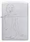 Vorschaubild: Zippo 60007828 Lady Strichzeichnung Satin Chrome Auto Engrave Frontansicht