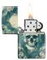 Vorschaubild: Zippo 60007834 Spooky Skulls 540 Color 540 Matte offen mit Flamme