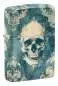 Vorschaubild: Zippo 60007834 Spooky Skulls 540 Color mit Totenschädeln und Ornamenten im Stil eines verwitterten Wandteppichs
