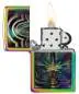 Vorschaubild: Zippo 60007845 Metallic Leaf Multi Color Spectrum offen mit Flamme