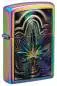 Vorschaubild: Zippo 60007845 Metallic Leaf Multi Color Spectrum mit buntem Cannabis-Blatt