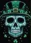 Vorschaubild: Zippo 60007864 Irish Skull Lurid mit grünem Totenkopf Frontausschnitt