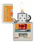 Vorschaubild: Zippo 60007876 Negroni 1919 Satin Chrome Color Image offen mit Flamme
