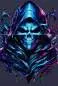 Vorschaubild: Zippo 60007894 Reaper Skull Navy Matte Black Light Frontausschnitt