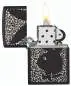 Vorschaubild: Zippo 60007908 Black Matte Playboy Bunny offen mit Flamme