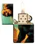 Vorschaubild: Zippo 60007914 Giant Gorilla 540° Fusion Tumbled Brass offen mit Flamme