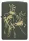 Vorschaubild: Zippo 60007921 Deer Hirsche Green Matte Laser Engrave Frontansicht