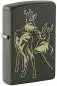 Vorschaubild: Zippo 60007921 Deer Green Matte mit zwei Hirschen als messingfarbene Lasergravur