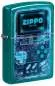 Vorschaubild: Zippo 60007938 Gamer Candy Teal mit Elektronik-Platine, Display und Bauteilen im Retro-Gaming-Design