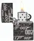 Vorschaubild: Zippo 60007939 High Polished Black 007 Gun Logo offen mit Flamme