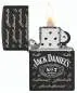 Vorschaubild: Zippo 60007940 Black Matte Jack Daniel’s Old No. 7 offen mit Flamme