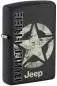 Vorschaubild: Zippo 60007941 Jeep Freedom Star Black Crackle mit Built-Free-Schriftzug und Jeep Logo