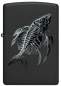 Vorschaubild: Zippo Fish Skeleton Fischskelett schwarz matt Feuerzeug vornee