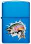 Vorschaubild: Zippo Jumping Fish Blau hochglänzend Feuerzeug vorne