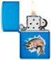 Vorschaubild: Zippo Jumping Fish Blau hochglänzend Feuerzeug offen