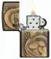 Vorschaubild: Zippo SPARTA 2008282 Limited Edition offen mit Flamme