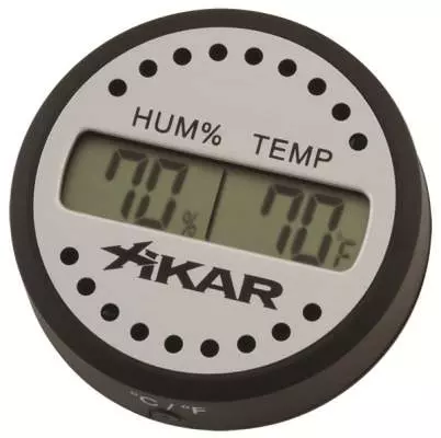 Zikar Digital Hygrometer Thermometer rund