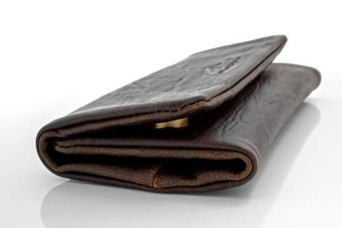 Produktbild: Mestango Waves Kalbsleder braun Tabaktasche Drehertasche Tabakbeutel