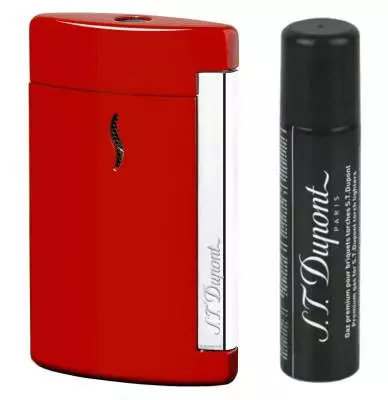 S.T. Dupont Feuerzeug MiniJet -2Jet-Flamme rot glänzend